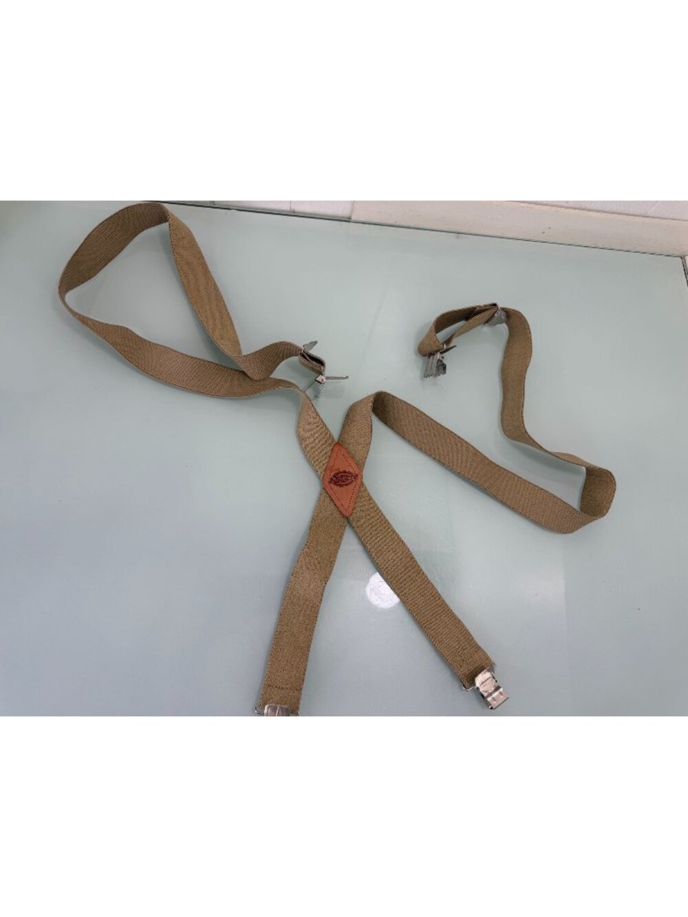 Dickies Suspenders Heavy Duty X-Back Beige
